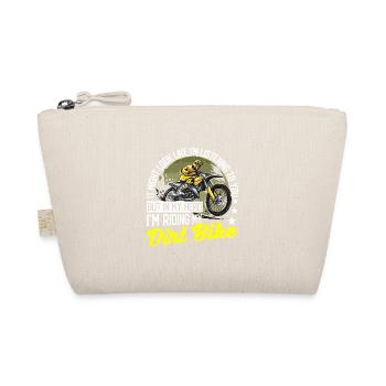 Funny Motocross Bikers In My Head I'm Riding My - Organic Pouch - nature - Front