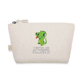 Offizielles Schlafshirt - Süßer Baby Aligator - Bio-Täschchen - Natur - Vorne