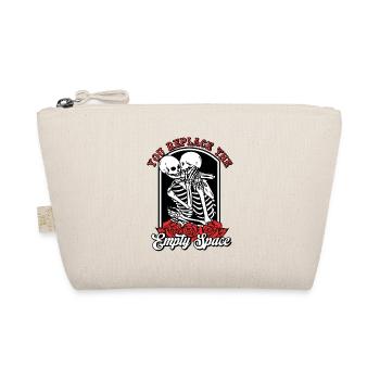 Romantic Gothic Bones Skeleton Roses Death Grave - Organic Pouch - nature - Front