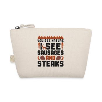Buck Deer Hunting Hunter Bbq - Organic Pouch - nature - Front