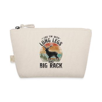 Buck Deer Hunting Hunter Vintage - Organic Pouch - nature - Front