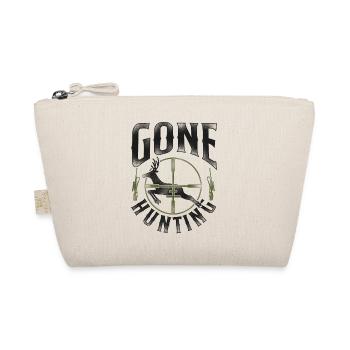 Buck Deer Hunting Hunter Vintage - Organic Pouch - nature - Front