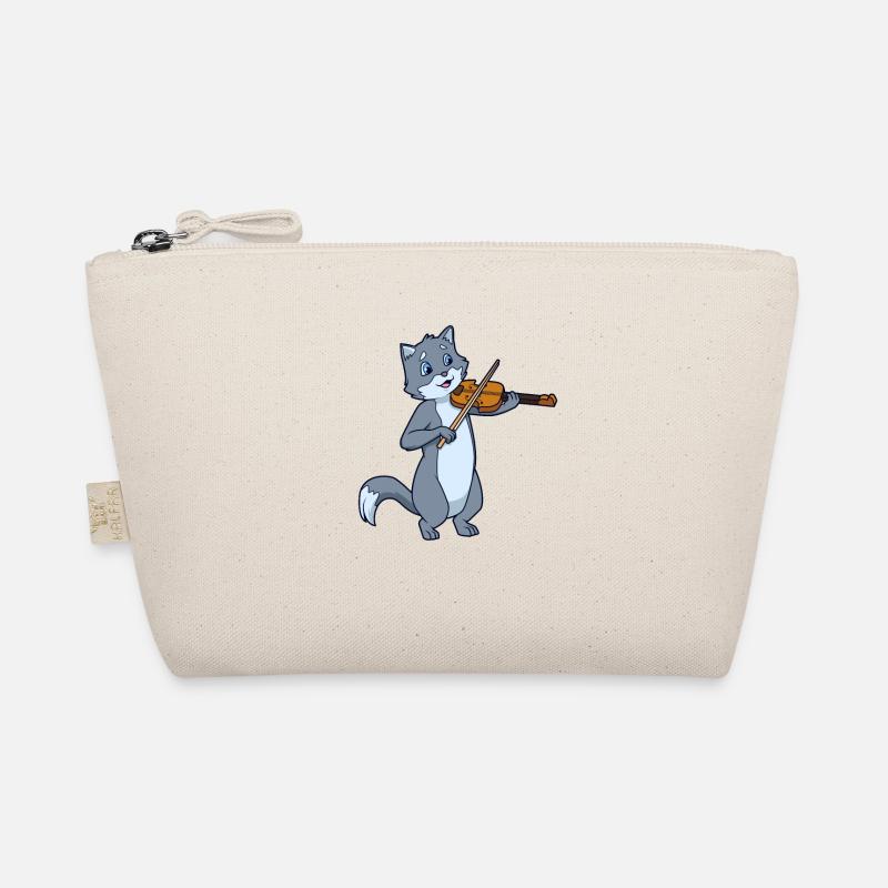 Comic Cat joue du violon - Trousse biologique - nature