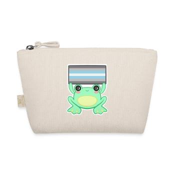 Froggy Demi boy - Organic Pouch - nature - Front