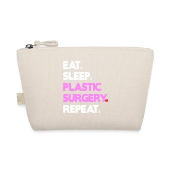 eat sleep plastic surgery repeat - Bio-Täschchen - Natur - Vorne