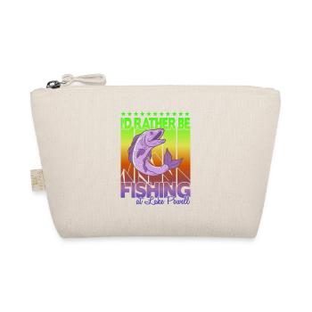 I'd rather fish at Lake Powell - Organic Pouch - nature - Front