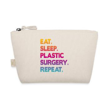 eat sleep plastic surgery repeat - Bio-Täschchen - Natur - Vorne