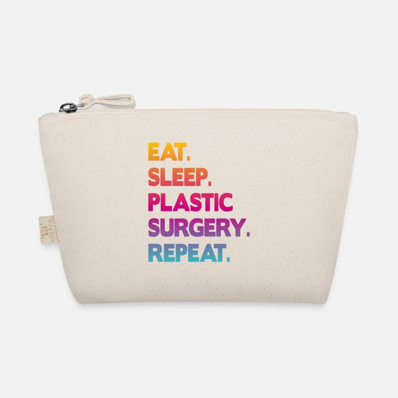 eat sleep plastic surgery repeat Bio-Täschchen