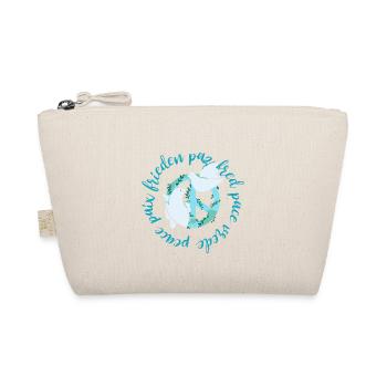 Multilingual Earth Peace Sign With Doves - Organic Pouch - nature - Front