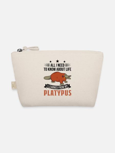 Schnabeltier Geschenk Platypus - Bio-Täschchen - Natur