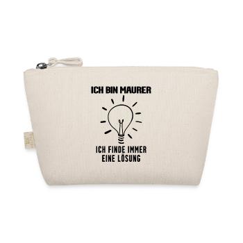 Maurer Beruf Ausbildung - Bio-Täschchen - Natur - Vorne