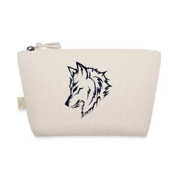 Wolf silhouette Galaxy - Bio-Täschchen - Natur - Vorne