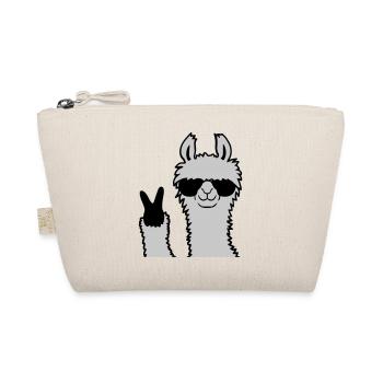 Cool Lama No Drama Llama Peace Sunglasses - Organic Pouch - nature - Front