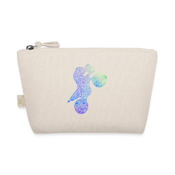 Dirtbike Motocross Form MX Dirt Bike Rider Moto - Organic Pouch - nature - Front