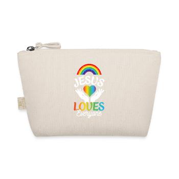 Jésus aime tout le monde gay - Trousse biologique - nature - Devant