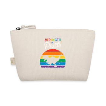 Strenght in Pride Dinosaur Gay - Organic Pouch - nature - Front
