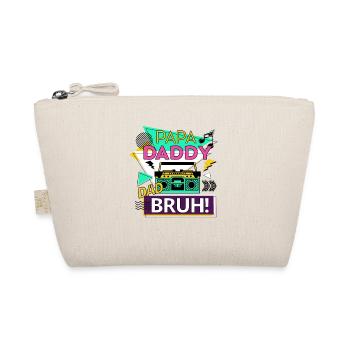 Papa Daddy Dad Bruh - Organic Pouch - nature - Front