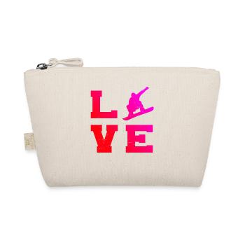 Sports d'hiver femmes snowboarders hommes snowboard - Trousse biologique - nature - Devant