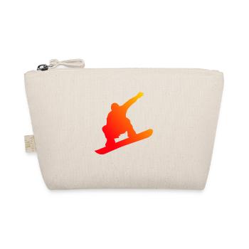 Damen Snowboarding Snowboarder Snowboard Herren - Bio-Täschchen - Natur - Vorne