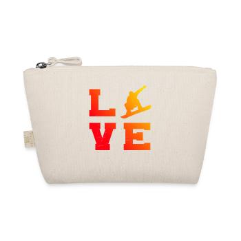 Snowboarder snowboard femmes hommes sports d'hiver - Trousse biologique - nature - Devant