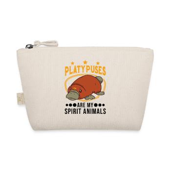 Schnabeltier Spirit Animal Platypus - Bio-Täschchen - Natur - Vorne
