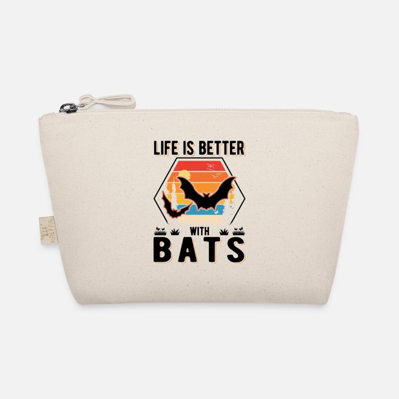 Life is better with Bats Bat Organic Pouch