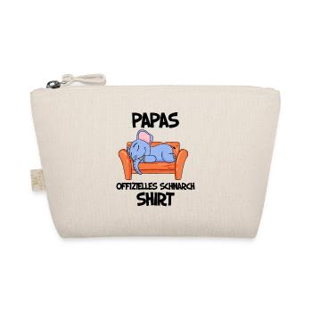 Papa Schlafshirt Vater Geschenk - Bio-Täschchen - Natur - Vorne
