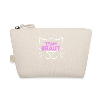 Team Braut Hochzeitsfeier Katze - Bio-Täschchen - Natur - Vorne