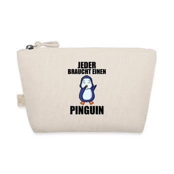 Pinguin Pinguine - Bio-Täschchen - Natur - Vorne