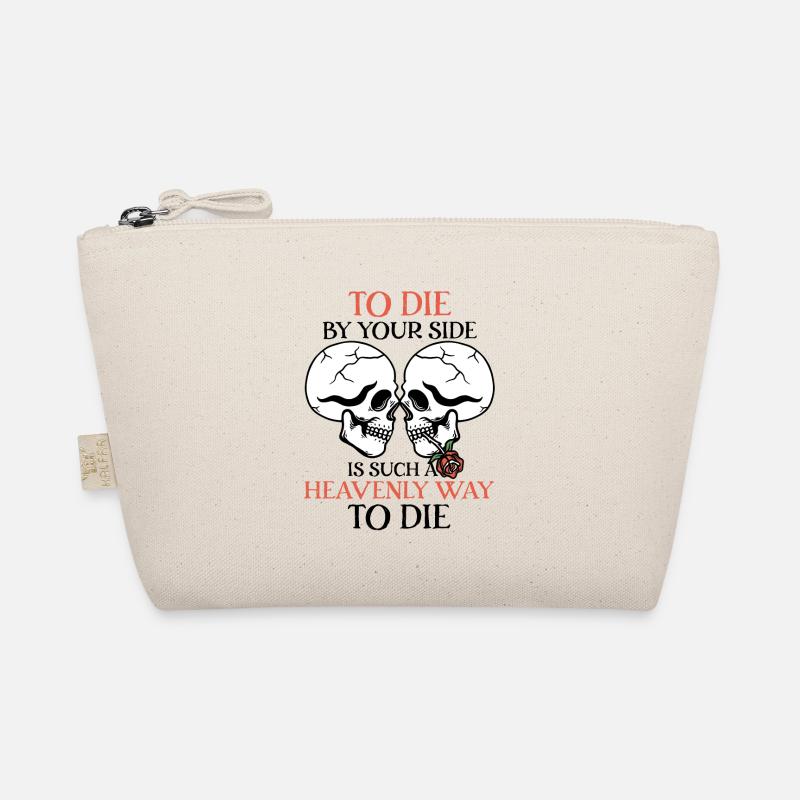 Romantic Gothic Skull Bones Skeleton Roses Death Bio-Täschchen