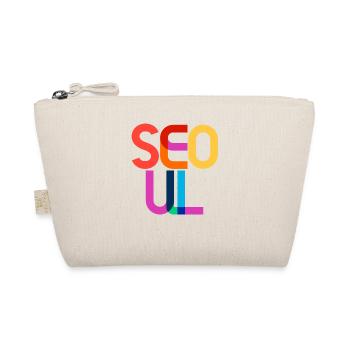 Seoul South Korea CMYK Pop Art Style - Organic Pouch - nature - Front