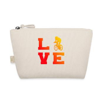 Men's women's road bike racing cyclist road bike - Organic Pouch - nature - Front
