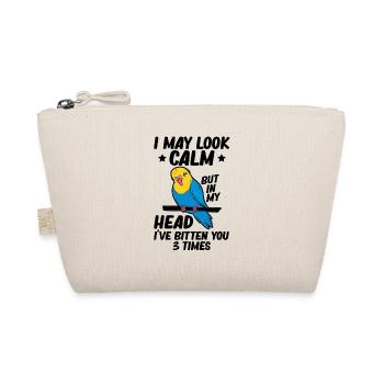 I can calm parrot bird budgie - Organic Pouch - nature - Front