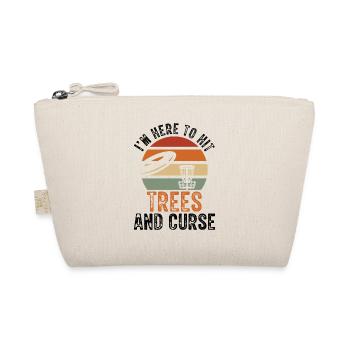 I'm here to play Trees Disc Golf Vintage Ultimate - Organic Pouch - nature - Front