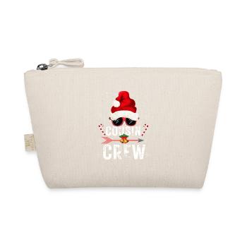 Cousin Crew Santa Christmas Family Matching Pajama - Organic Pouch - nature - Front