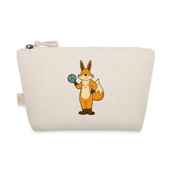 Fox Volleyball Player Volleyball - Organic Pouch - nature - Front