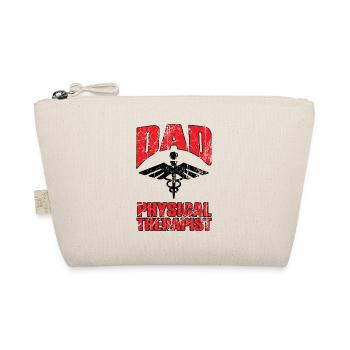 Physical Therapy Dad Therapist Gait Physics PT - Organic Pouch - nature - Front