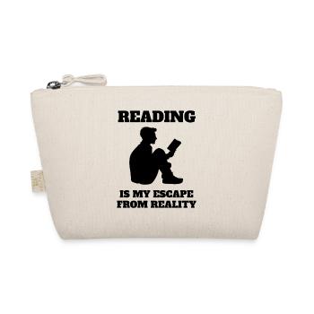 Reading Books Book Lovers Gift Book Reader - Organic Pouch - nature - Front