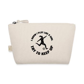 Football Girl Football Coach Football Player Woman - Organic Pouch - nature - Front