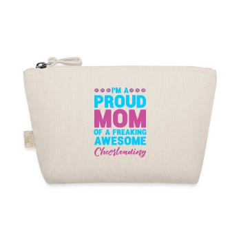 I'm A Proud Mom Of A Freaking Awesome Cheerleader - Bio-Täschchen - Natur - Vorne