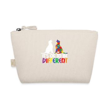It's OK To Be Different Autism Awareness Dog Lover - Organic Pouch - nature - Front