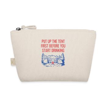 Put up the Tent First Camping Beer Lover Camper - Bio-Täschchen - Natur - Vorne