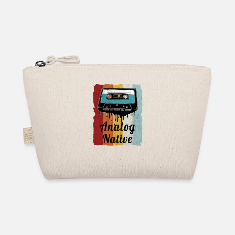 Retro Cassette Fan Cassette Motif Organic Pouch