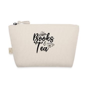 Books & Tea Book Lover Bookworm Read Books - Bio-Täschchen - Natur - Vorne