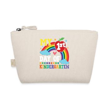 My First Day Of Kindergarten Colorful Rainbow - Bio-Täschchen - Natur - Vorne