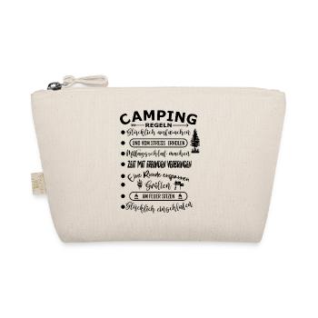 Camping Regeln Lustige Aktivitäten liste - Bio-Täschchen - Natur - Vorne