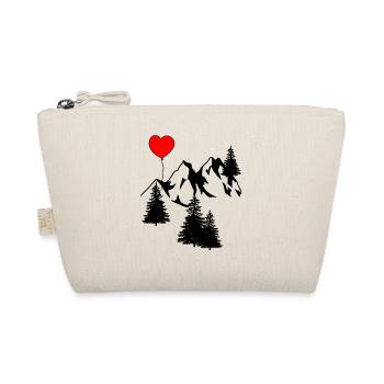 Warm Alps Mountains Alm Greetings Tyrol Mountains Nature - Organic Pouch - nature - Front