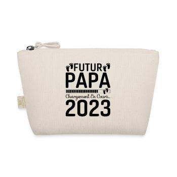 Papa Père Futur Papa 2023 Idée Cadeau Dad - Trousse biologique - nature - Devant