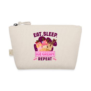Cornet de crème glacée Manger de la crème glacée sleep - Trousse biologique - nature - Devant