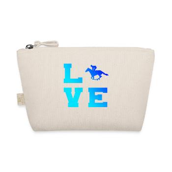 Show jumping horse riding rider dressage racing horse riding - Organic Pouch - nature - Front